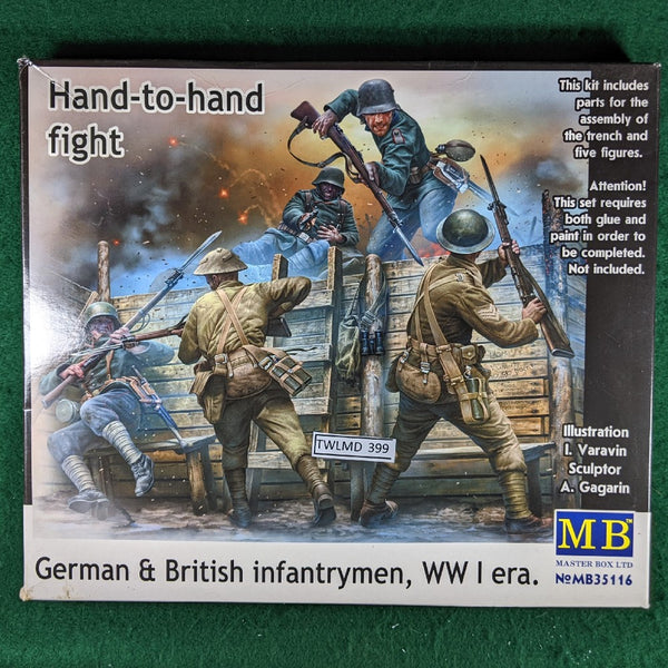 Hand-to-hand Fight German & British Infantrymen WWI - 1/35 - Master Box MB35116