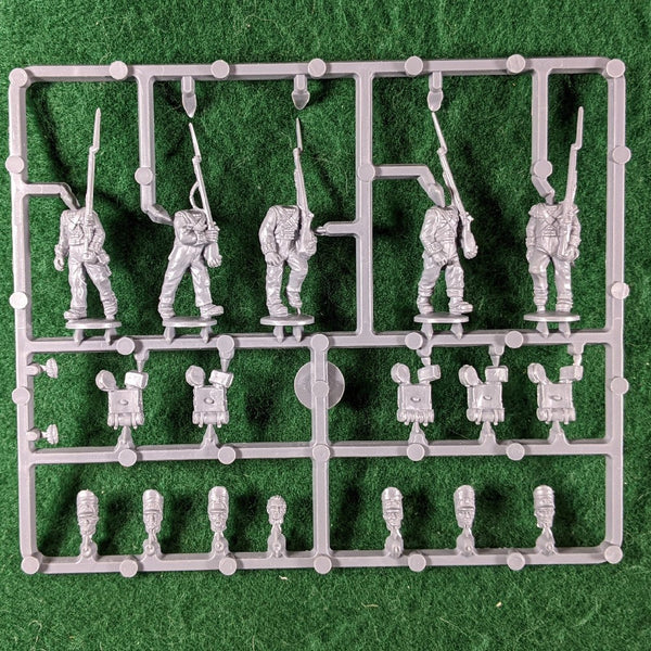 Waterloo British Line Infantry sprue - 5 miniatures - Warlord Games