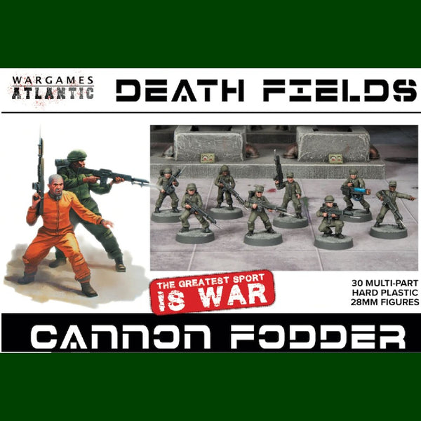 Cannon Fodder - Male SciFi miniatures- Wargames Atlantic - 24 figures