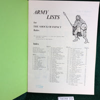 The Shock of Impact Ancient Army Lists - Ian Beck & Michael Bussey