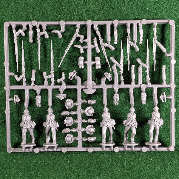 American War of Independence British Infantry - 1 Sprue - 5 Miniatures Perry