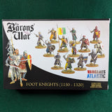 Foot Knights 1150-1320 - Baron's War - Wargames Atlantic - 24 figures