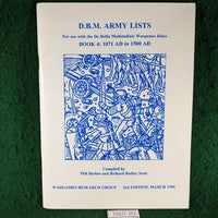 De Bellis Multitudinis DBM Army Lists 4: 1071AD to 1500AD 2nd edition - Wargames Research Group - March 1999