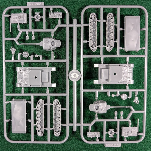 German Panzer IV Ausf G 12mm - 1/144 one sprue 2 tanks - Victrix