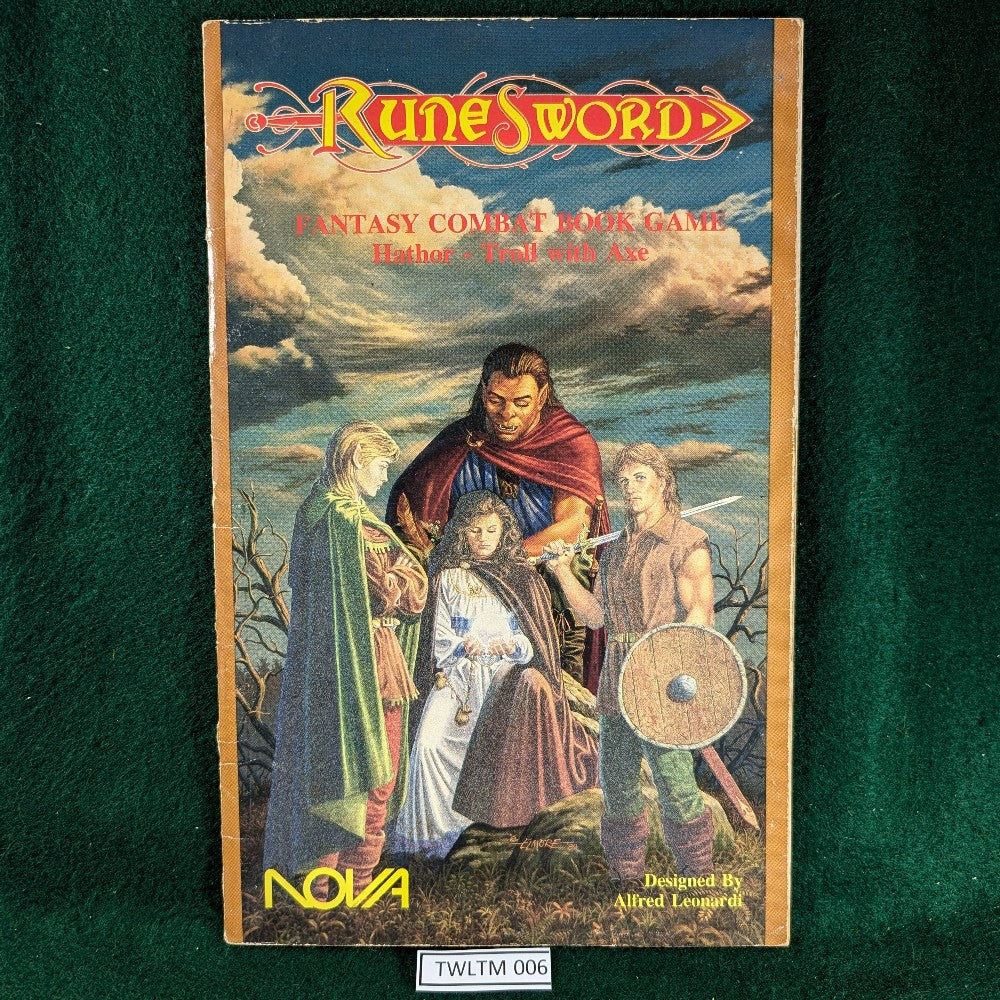 RuneSword Fantasy Combat Book Game Hathor Troll With Axe The War