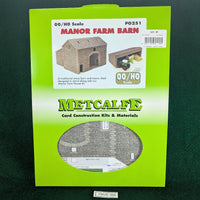Manor Farm Barn - OO/HO - PO251 - Metcalfe Heavy Card kit