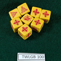 Saga Celtic Dice - Welsh (8) Dice Set