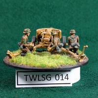 German 7.5cm Pak 40 Anti-tank Gun - Painted Plastic  - 1/72 - Italeri