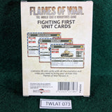 Fighting First Unit Cards - FW243U - Flames of War 4th edition