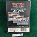 Bagration Finnish Unit Cards - FW269U - Flames of War 4th edition