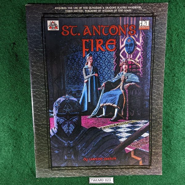 St Anton's Fire - for Dungeons & Dragons 3rd Edition - d20 - Troll Lord Games