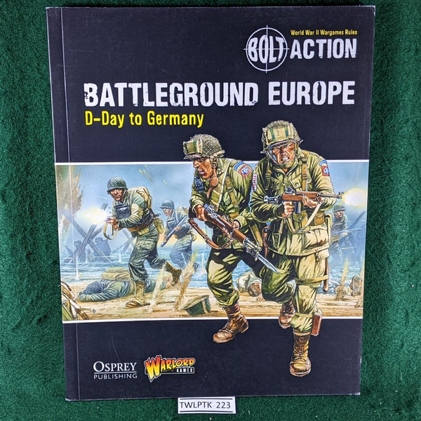 Battleground Europe D-Day to Germany - Bolt Action Supplement book - Warlord Games