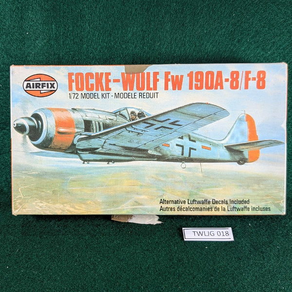 Focke-Wulf Fw 190A-8/F-8 kit - 1/72 - Airfix 02063-7 - damaged decal sheet
