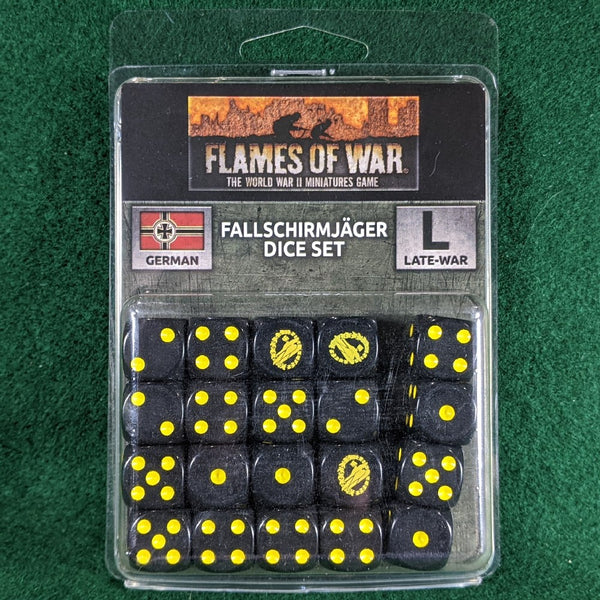 Fallschirmjager Dice Set - Flames of War GE906 - 20 Dice