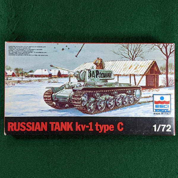 Soviet KV-1 Type C tank kit - 20mm 1/72 - Esci