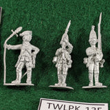 Prussian Seven Years War infantry assorted - 6 metal miniatures - Black Hussar Miniatures