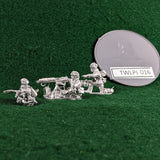 Bolt Action British Airborne Vickers HMG Team - 3 Metal Miniatures - Warlord Games