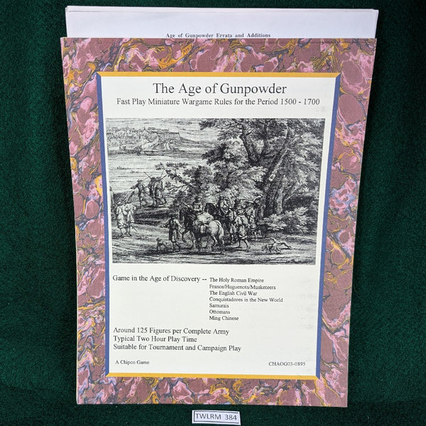The Age of Gunpowder - Fast Play Rules for 1500-1700 - Chipco