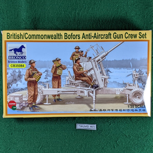 British/Commonwealth Bofors Anti-Aircraft Crew set - 6 figures - 1/35 - Bronco CB35084