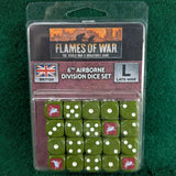 British 6th Airborne Division Dice Set - Flames of War BR906 - 20 Dice