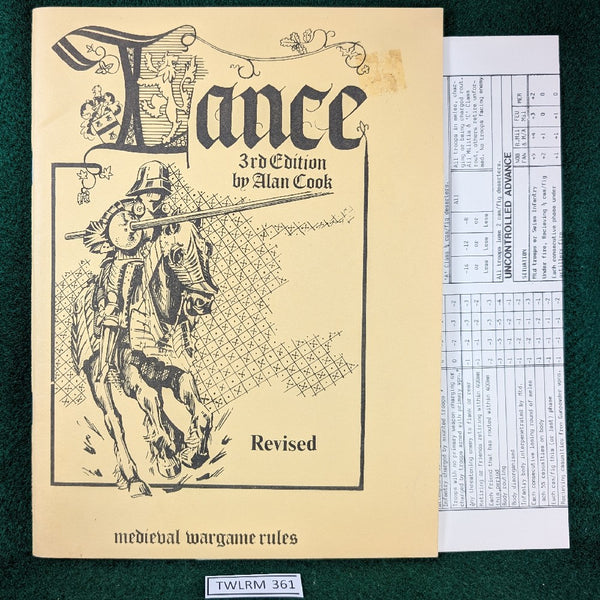 Lance 3rd edition - Tabletop Games - Alan Cook