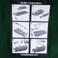 German 88mm Gun and SdKfz 7 - 12mm or 1/144 - one gun + one vehicle - Victrix