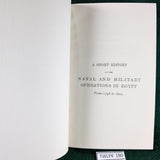 A Short History of the Naval and Military Operations in Egypt from 1798 to 1802 - Sir John Montagu Burgoyne - Softcover