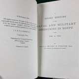 A Short History of the Naval and Military Operations in Egypt from 1798 to 1802 - Sir John Montagu Burgoyne - Softcover