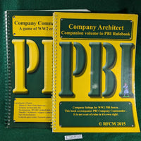 PBI Poor Bloody Infantry WWII rules + PBI Architect - Peter Pig/RFCM - Spiral bound softcovers