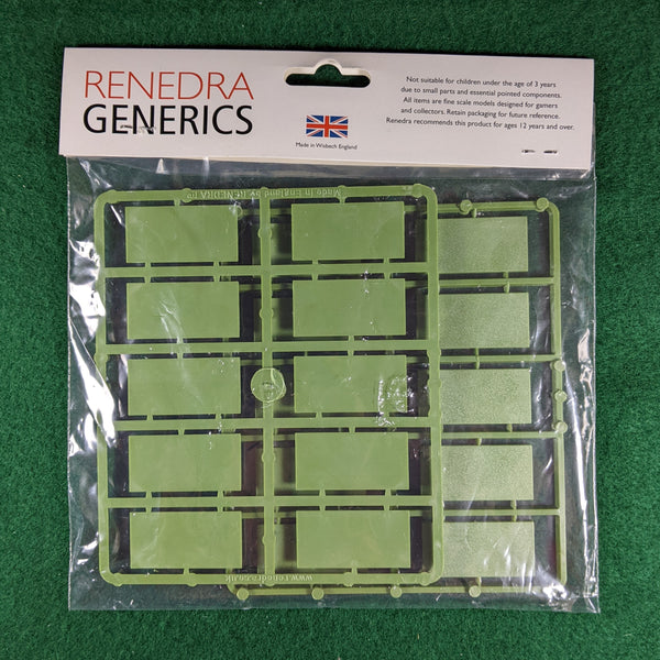 Renedra Bases - 40mm x 20mm Wargaming Bases (20) 1 packet