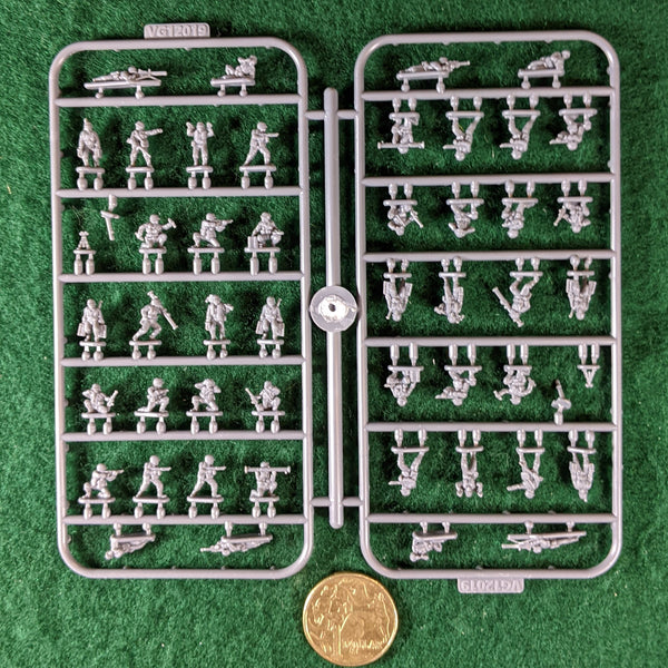 US Infantry Heavy Weapons 12mm - 1/144 one sprue 46 figures Victrix