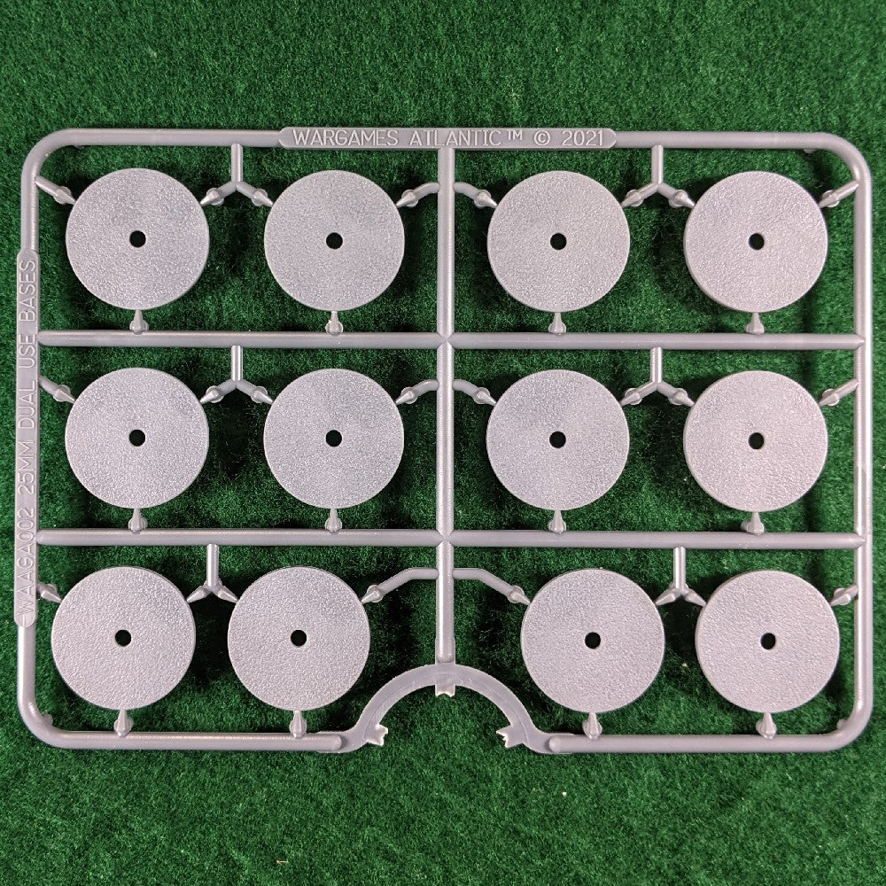 20 Round Plastic Bases - 1 In / 25ml Miniature Stands - Larp Inn - Foto 5