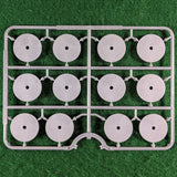 25mm Diameter Round Lipped Wargaming Bases with Magnet Holes - Wargames Atlantic