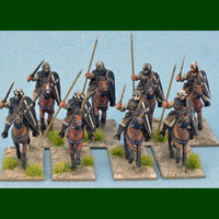 Milites Christi Sergeants - 8 mounted figures - metal - Gripping Beast Saga