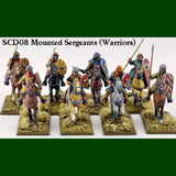Crusader Sergeants - 8 mounted figures - metal - Gripping Beast Saga