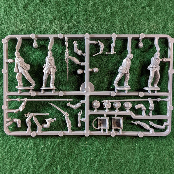 American Civil War ACW Union Infantry Command - 1 Sprue - 4 Miniatures Perry