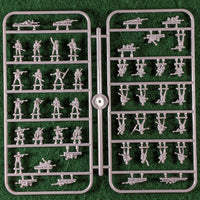 British Late War Infantry 1943-45 12mm - 1/144 one sprue 46 figures Victrix