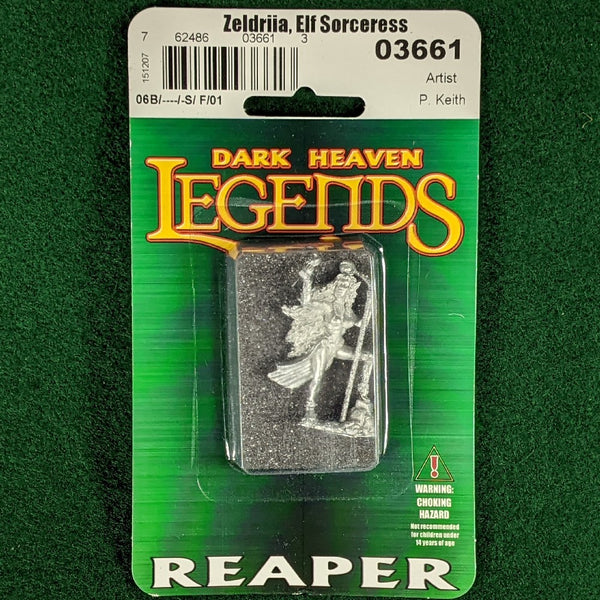 Reaper 03661 Zeldriia Elf Sorceress - metal miniature