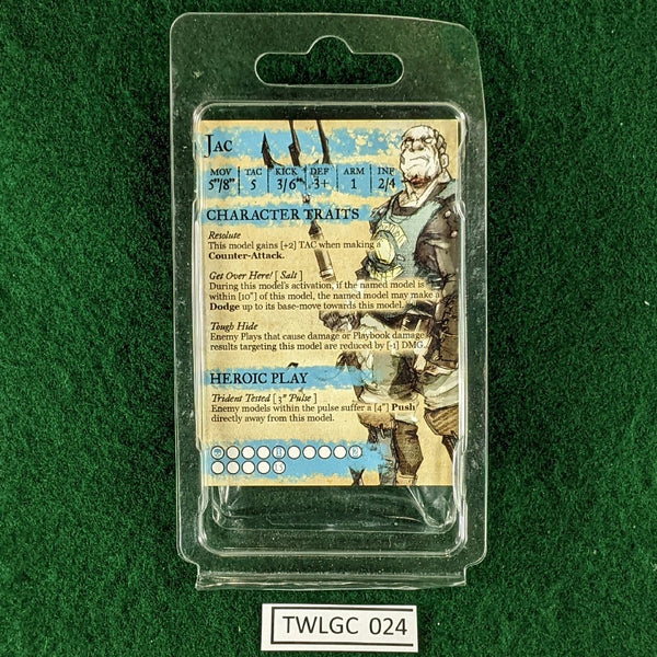 Jac - Guild Ball Fishermans Guild - Resin Miniature In Blister