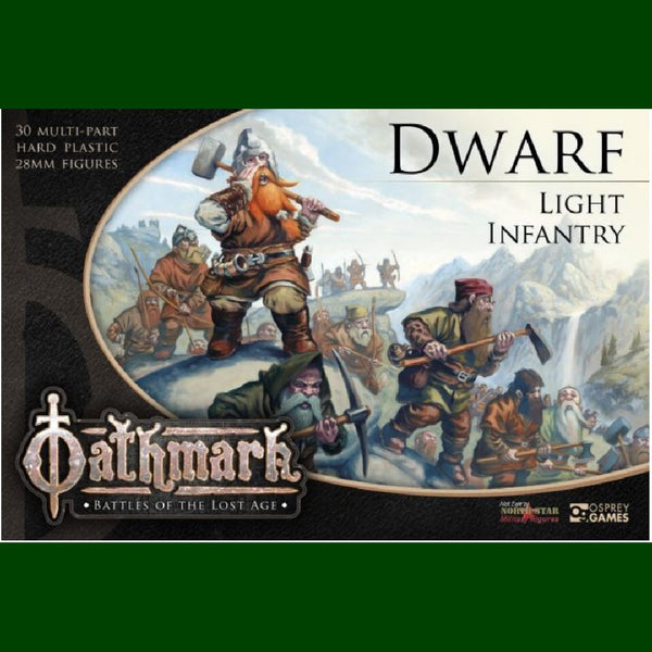 28mm Oathmark Dwarf Light Infantry box - 30 figures