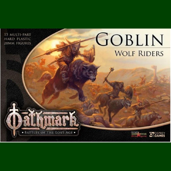 28mm Oathmark Goblin Wolf Rider box - 15 figures