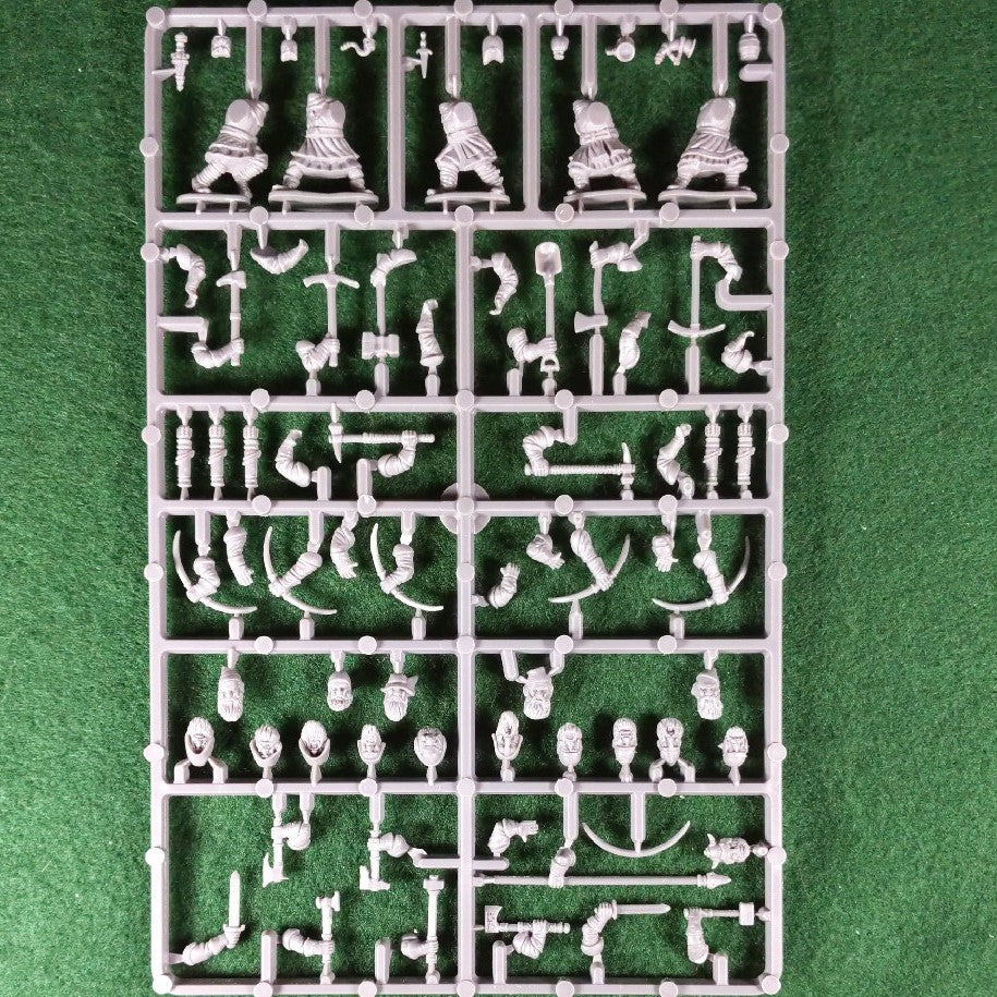 Oathmark Dwarf Light Infantry sprue - 5 figures – The War Library