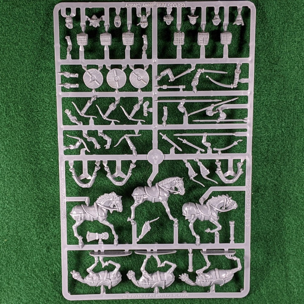 Aggressor Sprue Arab Heavy Cavalry sprue - 3 figures - Gripping Beast – The War Library