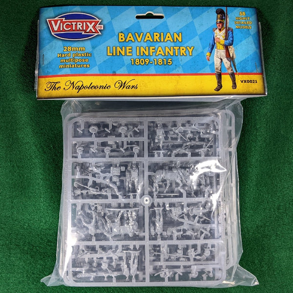 Bavarian Napoleonic Infantry 1809-15 pack - 58 figures - Victrix