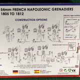 54mm French Napoleonic Grenadiers 1805-12 Sprue - 8 figures - Victrix