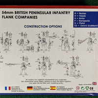 54mm British Peninsular Infantry Flank Co Sprue - 8 figures - Victrix