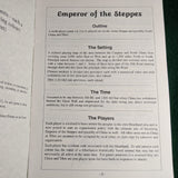 Emperor of the Steppes - Society of Ancients Game - Bob O'Brien
