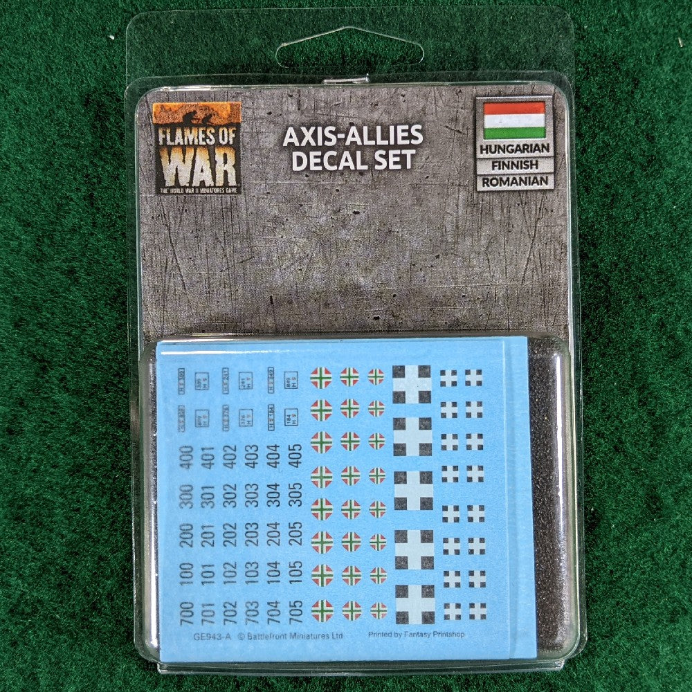 Flames Of War: Axis Decals Sheet - WWII Wargaming Markings, Crosses, Division Symbols, Numbers - View #11
