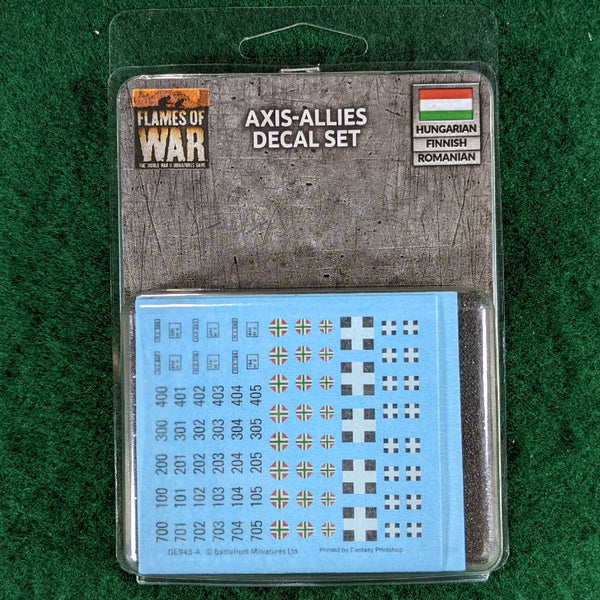 Axis Allies (Hungary/Finland/Romania) Decal Set - GE943 - Flames of War 15mm WWII